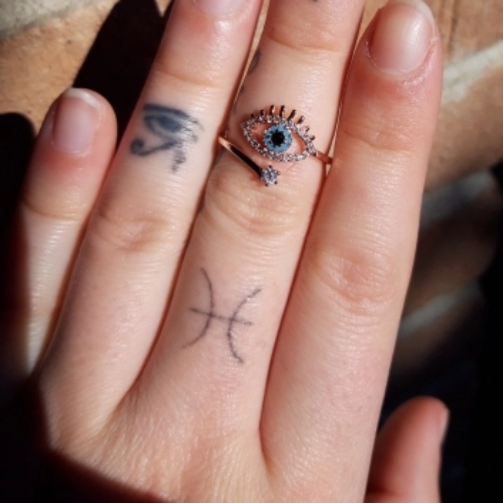 🔥HP🔥NEW HAMZA EVIL EYE RING - Picture 6 of 9
